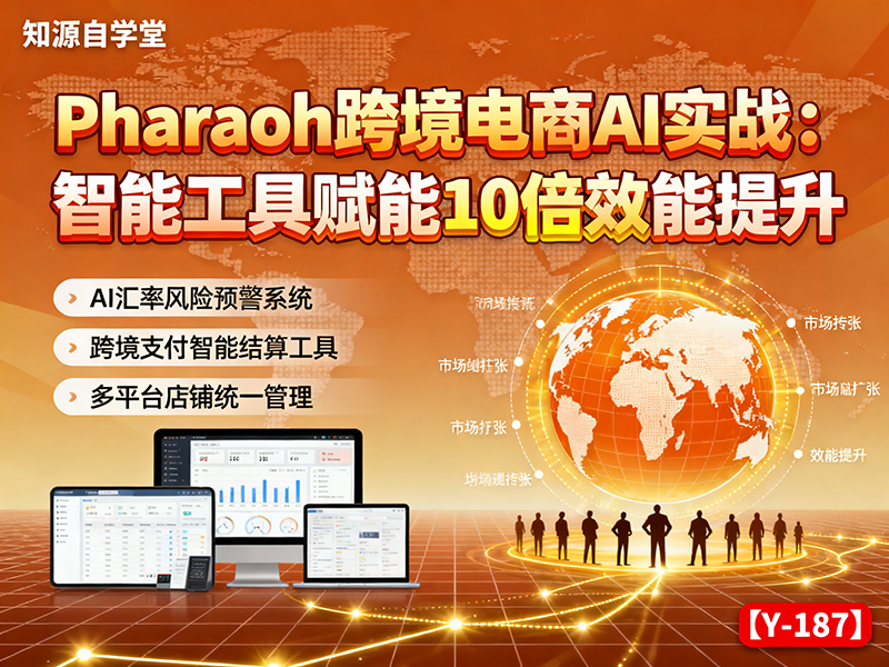 【y-187】Pharaoh跨境电商AI实战：智能工具赋能10倍效能提升