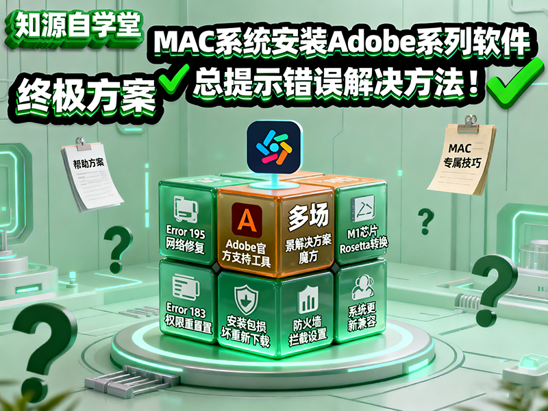 MAC系统安装Adobe系列软件总是提示错误解决方法！