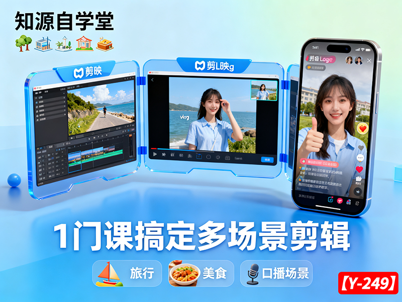 【y-249】学完就会剪！剪映课 11 月更，实战思维案例手把手教